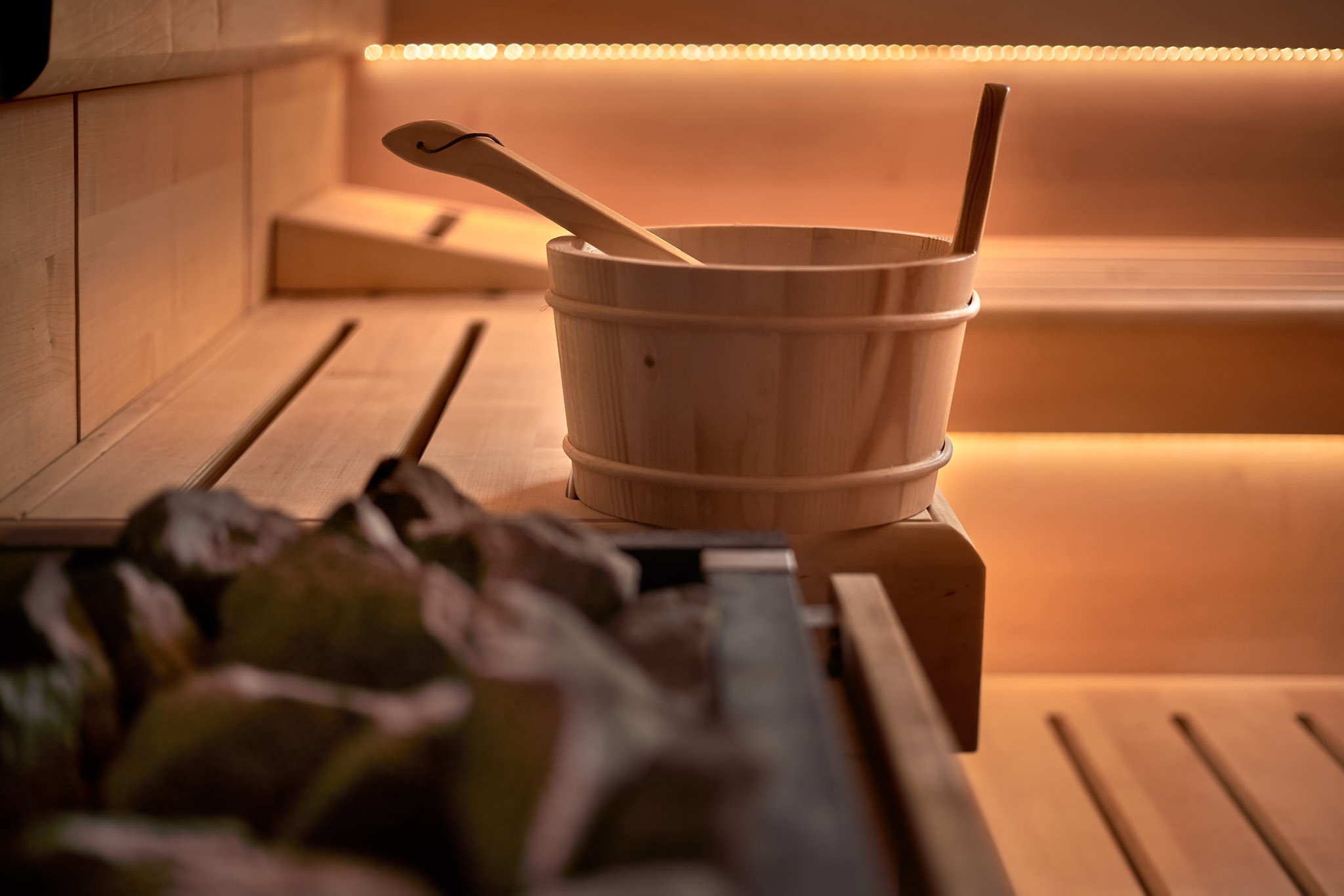 An image of a traditional sauna bath.