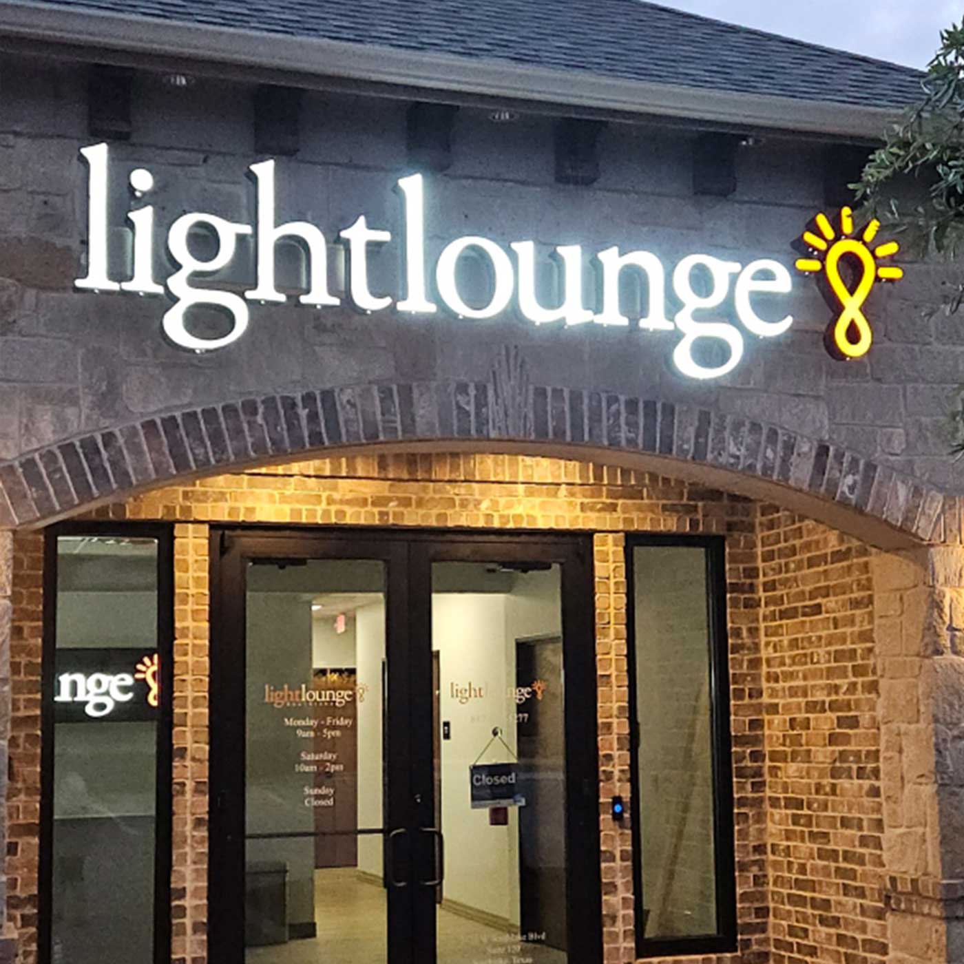 Light Lounge Southlake Texas store front.